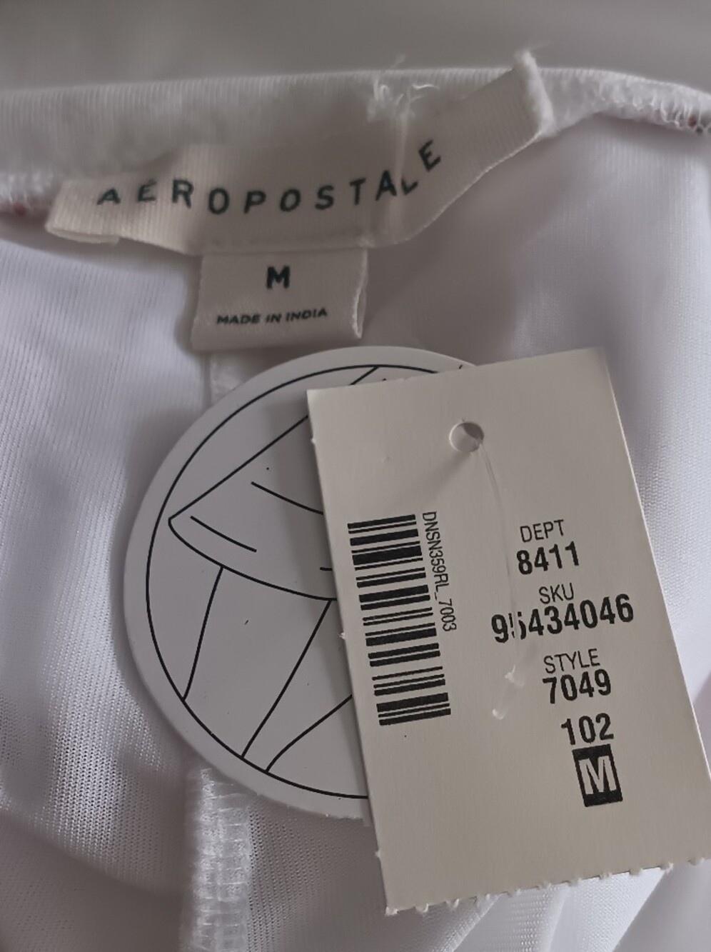 NWT Aeropostale Embroidered Cherry Fold-Over Mini Skort White - Picture 6 of 8